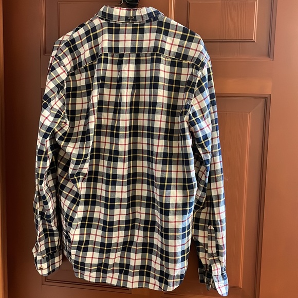 J. Crew Slim Brushed Twill Plaid Button Down Long Sleeve Shirt L - Picture 4 of 4